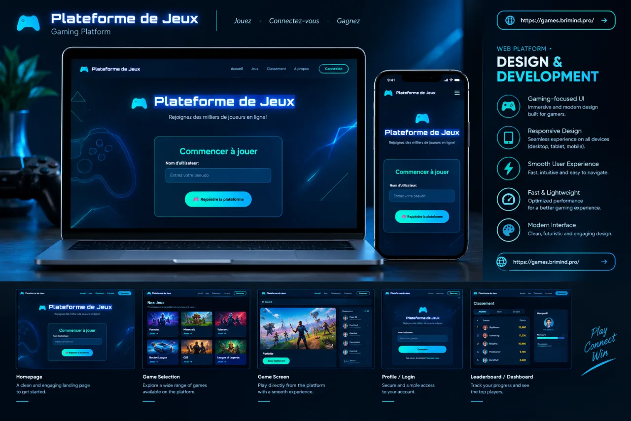 Games — aperçu du site